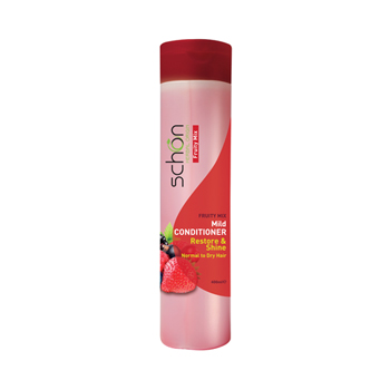 نرم-کننده-مو نرم کننده کرمی میکس فروت شون 400میل|Schon Fruity Mix Mild Conditioner 400ml - Image 1