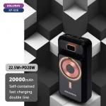 پاوربانک کلومن مدلKP-028 22.5W WIRELESSظرفیت 20000 میلی آمپر ساعت مشکی گارانتی 12 ماهه تکنوپاز - Image 4