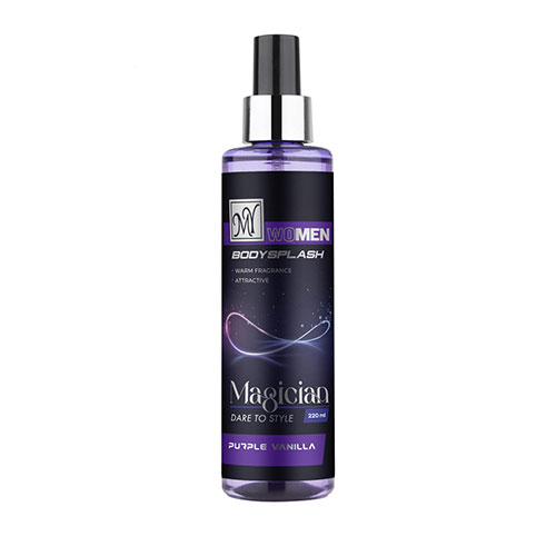 unisex-magician-purple-vanilla-body-splash بادی اسپلش مجیشن پرپل وانیلا یونیسکس مای|My Magician Purple Vanilla Body Splash Women - Image 1