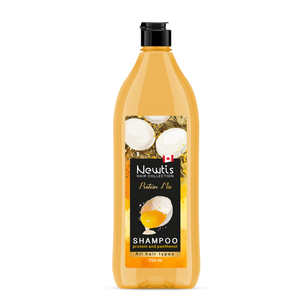 egg-shampoo شامپو تخم مرغی پروتئین میکس نیوتیس 750 میل|Newtis Shampoo With Protein Extract 750ml - Image 1