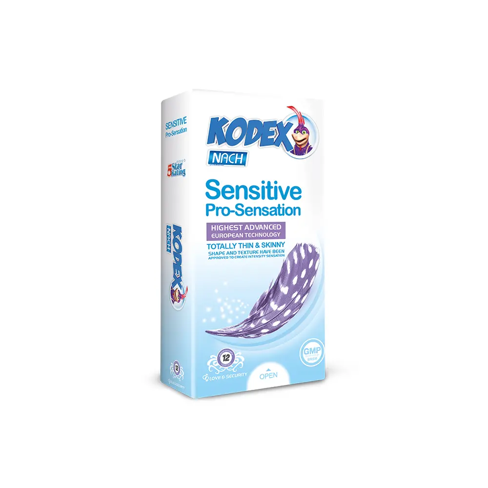 sensitive کاندوم کدکس مدل Sensitive Pro-Sensation بسته 12 عددی - Image 1