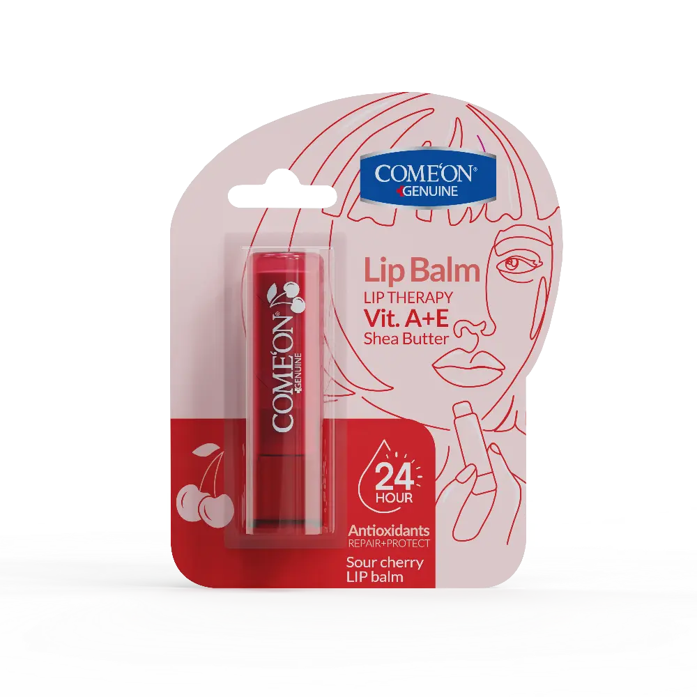 BALM-SOUR-CHERRY بالم لب نرم و براق کننده آلبالو کامان - Image 1