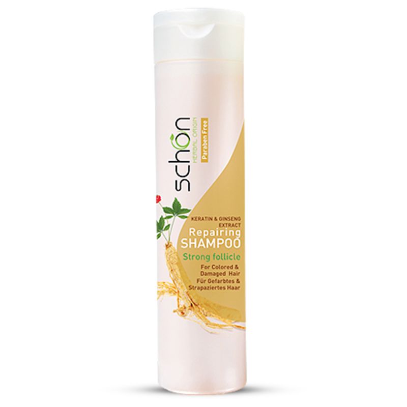 schon-shampoo-ginseng-112261431901_0 شامپو ترمیم کننده کراتین و جینسینگ شون|Schon Keratin And Ginseng Shampoo - Image 1