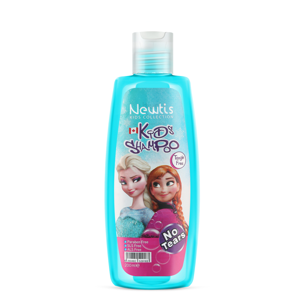 girl-shampoo شامپو کودک دخترانه نیوتیس|Newtis Frozen Hair Shampoo For Girls - Image 1
