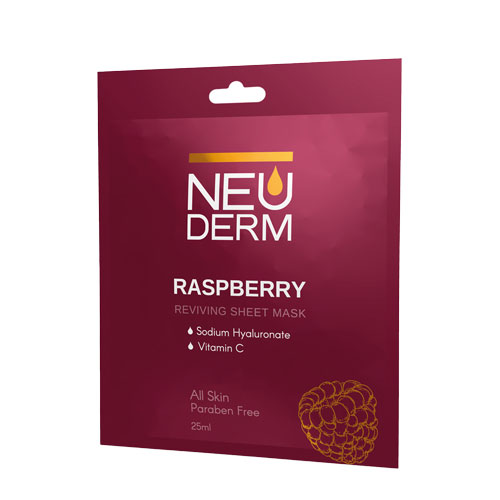 120439666 ماسک صورت تمشک نئودرم|Neuderm Raspberry Sheet Mask - Image 1