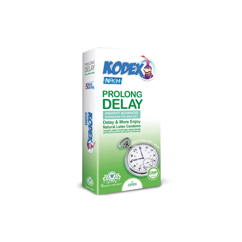 prolong-dalay کاندوم کدکس مدل Prolong Delay بسته 12 عددی - Image 1